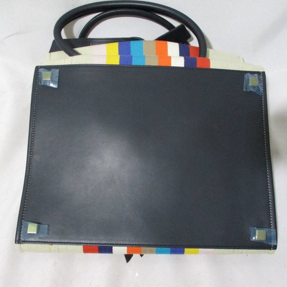 CELINE MULTICOLOR RAINBOW LUGGAGE SHOPPER Tote Bag, used once - Picture 8 of 14